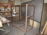 (3) Rolling Carts, (5) Steel Tables, and Contents of Wood Shelf