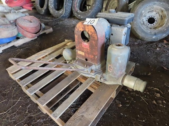 GORMAN RUP 3" Portable Diaphragm Pump, Briggs & Stratton 3.5HP gas (Bad Recoil)