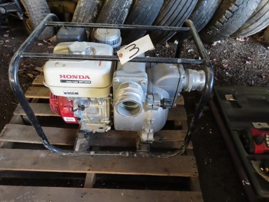 HONDA WT30X, 3" Trash Pump, Honda GX270 gas