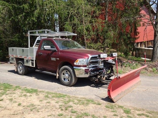 2017 RAM Model 3500 Heavy Duty 4x4 Flatbed/Utility Truck, VIN# 3C63R3AJ0HG651333, powered by Hemi