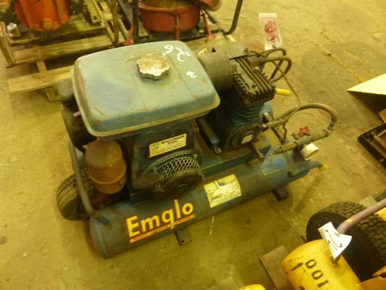EMGLO Wheelbarrow Style Air Compressor, Wisconsin/Robbins gas