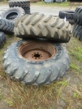(2) 16.9R28 Tires, with rims