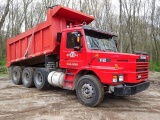 1987 SCANIA Model 112M Tri-Axle Dump Truck, VIN# YS2TM4165H1116521, powered by Scania intercooled