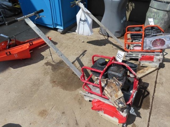 HUSQVARNA Walk Behind Concrete Saw, Subaru gas, with blades, 6" blade capacity