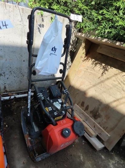 HUSQVARNA LF100 Plate Compactor, Honda GX160, with water tank and cart