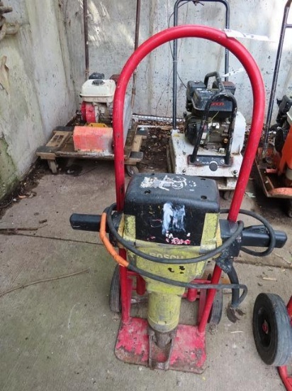 BOSCH Electric Paving Breaker, with cart and steel