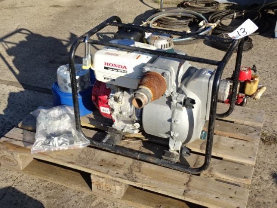 HONDA WT30X, 3" Trash Pump, with suction and discharge hose and strainers