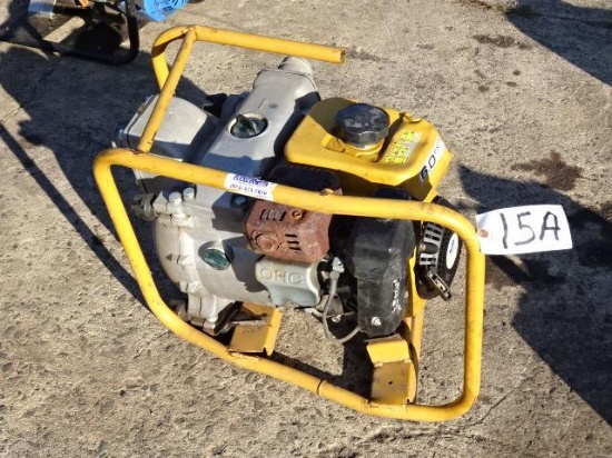 SUBARU 2" Trash Pump, with suction hose (Frame Damaged)