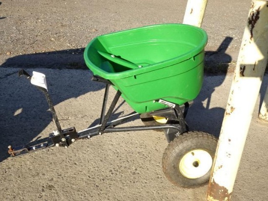 JOHN DEERE Broadcast Spreader, with poly tub, (10) settings