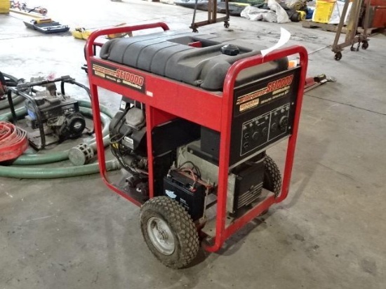 GENERAC 10,000 Watt Generator, Robin 18HP, with electric start (Runs - Needs Carburetor Work)