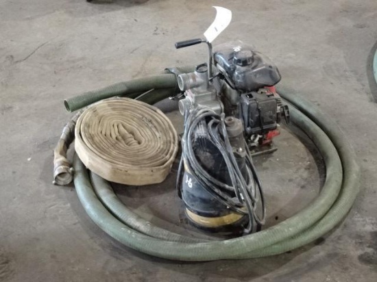 HONDA 1.5" Centrifugal Pump and Submersible Pump, with suction and discharge hose