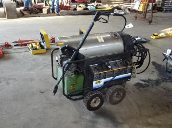 Shop Hot Pressure Washer/Steam Cleaner, with Beckett burner, (2) wands and floor cleaner, 220 volt