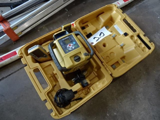 2015 TOPCON RL-SV2S Dual Grade Rotating Laser, with tripod and grade pole