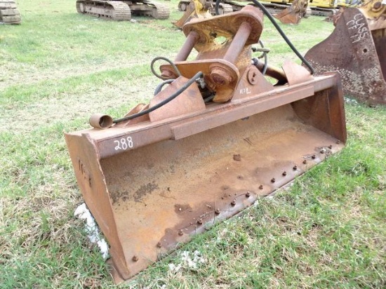 WB 96" Cleanup Bucket, with hydraulic wrist (320D/320E/321C/325F/PC228) (AE-208) (Derry Lane -