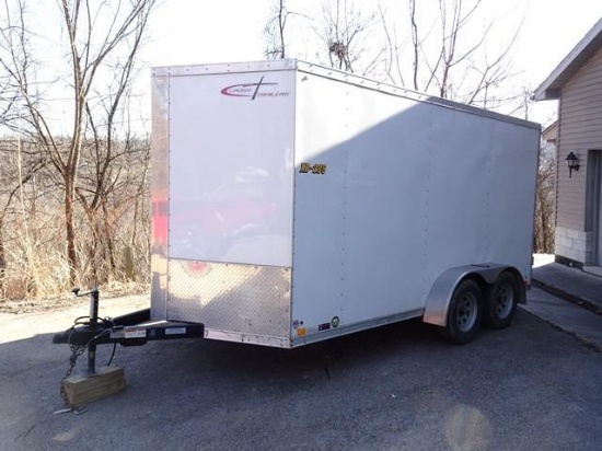 2018 CROSS 7' x 14' Tandem Axle Cargo Trailer, VIN# 58E1W1426J1005819, equipped with aluminum cargo