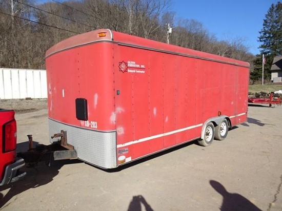 1998 MSI 8' x 20' Tandem Axle Aluminum Cargo Trailer, VIN# 48B500J28W1031186, equipped with swing