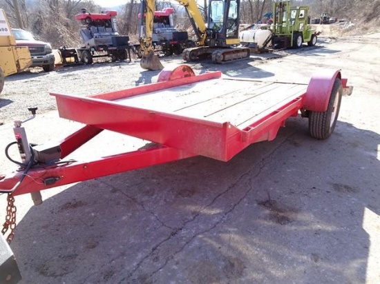 2000 NEW ALEXANDRIA Single Axle Tag-A-Long Trailer, VIN# 1N9CS1017YN121029, equipped with 10'10" x