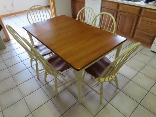 Kitchen Table, with (6) chairs (BUYER MUST LOAD) (McKeesport) (Caraco)