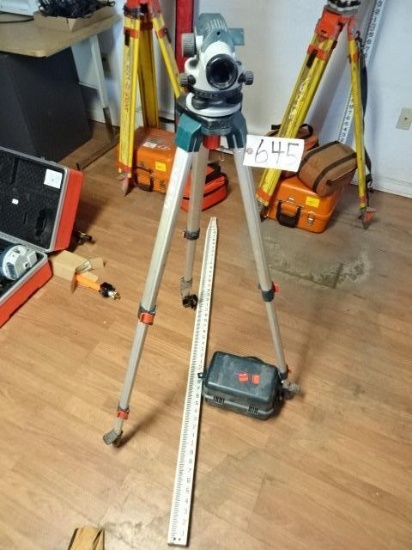 BOSCH G0L26 Auto Level, with tripod and grade pole (North Spring Street - Blairsville)