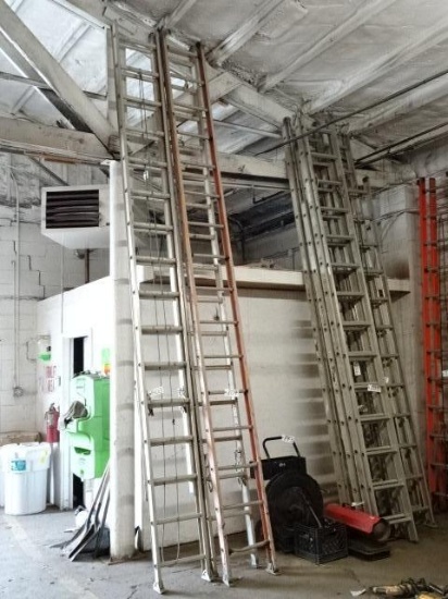 (1) Aluminum and (1) Fiberglass 16' Ladder Sections (North Spring Street - Blairsville)
