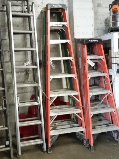 (3) 8' Fiberglass Step Ladders (North Spring Street - Blairsville)