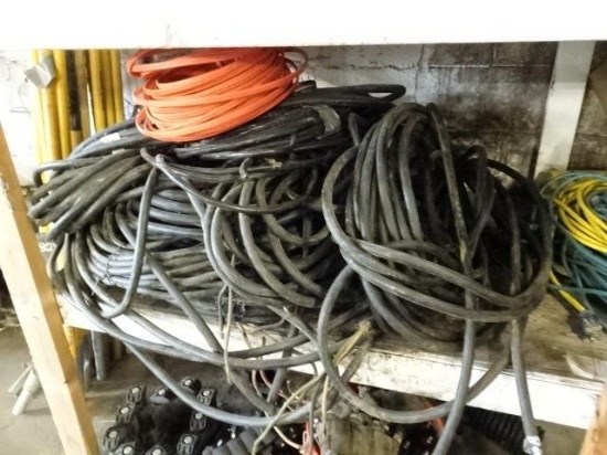 Extension Cords and Power Cables (Contents of (2) Shelves) (North Spring Street - Blairsville)