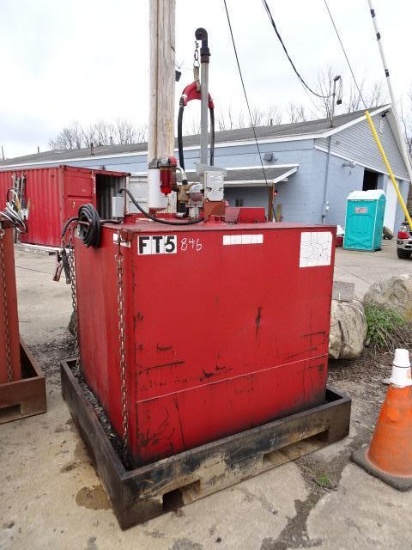 500 Gallon Fuel Tank, with 12 volt electric pump and containment skid (FT5) (North Spring Street -