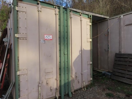 8' x 40' Aluminum Storage Container, with lights, shelving, and contents (McKeesport) (Caraco)