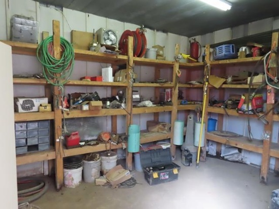 Hand Tools, Bolt Bins, Chain Falls, Assorted Tools, and Miscellaneous (Contents of Room) (BUYER MUST