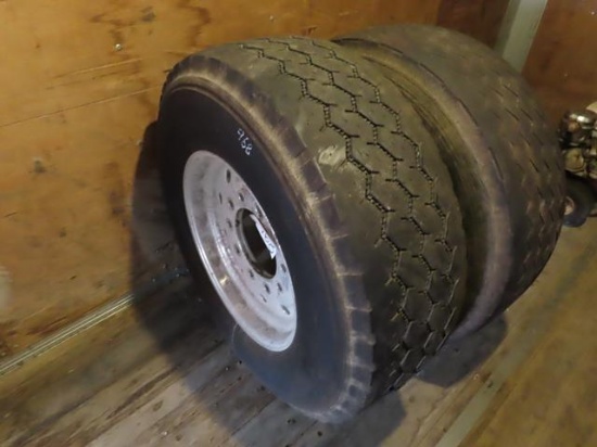 (2) 385/65R22.5 Tires, with aluminum rims (McKeesport)