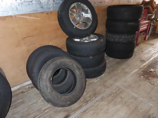 (12) Assorted Tires and (4) Rims (McKeesport)