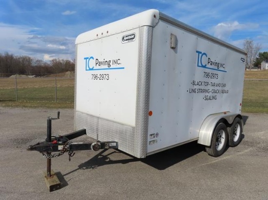 2012 CARMATE Sportster 12' Tandem Axle Cargo Trailer, VIN# 5A3C712D3CL001085, equipped with aluminum