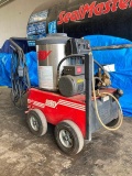 HOTSY 555SS Portable Steam Cleaner, s/n 11090330-169800, with 214,000BTU diesel fired burner