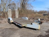 1994 WARD Tandem Axle Tag-A-Long Trailer, VIN# 8201844, equipped with 16' level deck, 5' ramps, 96