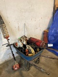 Wheelbarrow and Non Running Power Tools