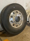 BRIDGESTONE 11R22.5 Tire and ALCOA Hub Pilot Rim