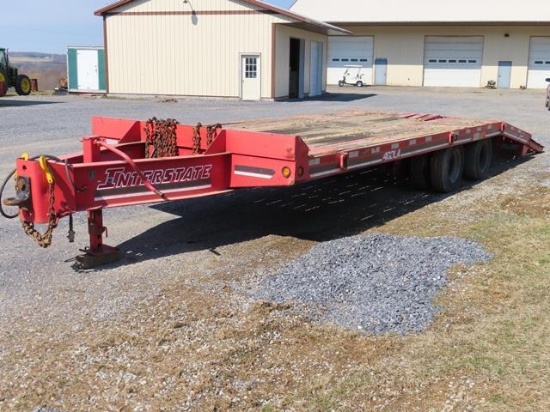 1999 INTERSTATE Model 40DLA, 20 Ton Tandem Axle Tag-A-Long Trailer, VIN# 1JKDLA406XA002156, equipped