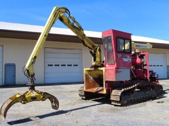 1991 BANDIT Model 1900 Crawler Whole Tree Disc Chipper, s/n 1026, powered by Cummins 855 diesel