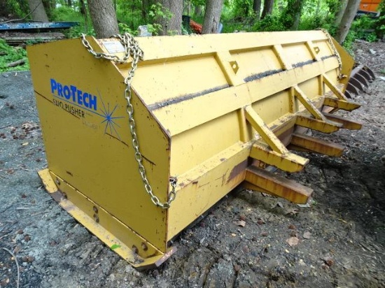 PRO-TECH SP12L, 12' Snow Pusher, s/n 38550 (Loader Bucket Mount)