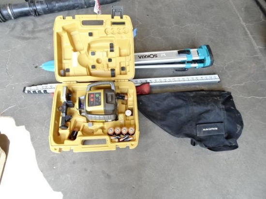 TOPCON RL-H5A Rotating laser, with tripod and sight bar