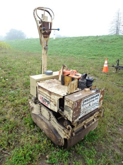 1997 INGERSOLL RAND Model DX-70E Tandem Walk Behind Roller, s/n SD70-11, powered by Kubota 1