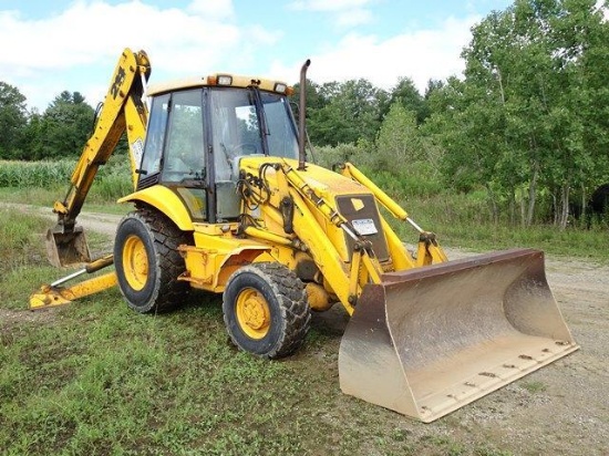 1997 JCB Model 214, Series 3, 4x4 Tractor Loader Extend-A-Hoe, s/n 0465511, powered by Perkins 4