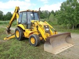 1997 JCB Model 214, Series 3, 4x4 Tractor Loader Extend-A-Hoe, s/n 0465511, powered by Perkins 4