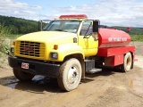 2002 GMC Model C6500 Single Axle Water Truck, VIN# 1GDJ7H1E02J900270, powered by V-8 gas engine and