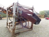 POWERSCREEN 4' x 8' Single Deck Hydraulic Vibrating Screen, with shop made structure and 24