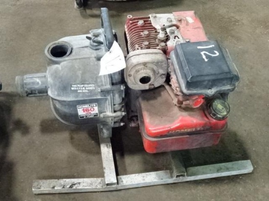 HOMELITE 2" Centrifugal Pump, Briggs & Stratton gas