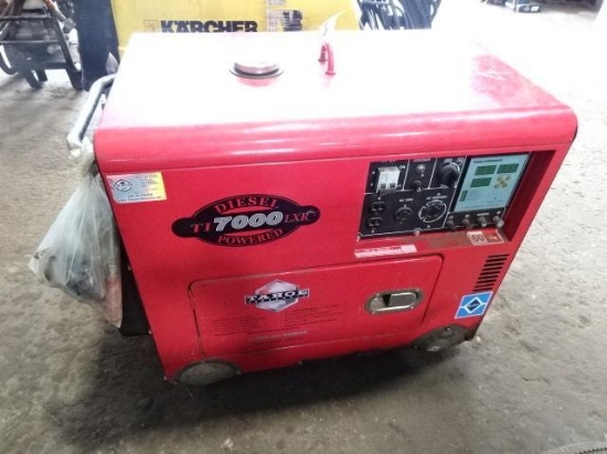TAHOE TI7000LXR, 7,000 Watt Diesel Generator, electric start