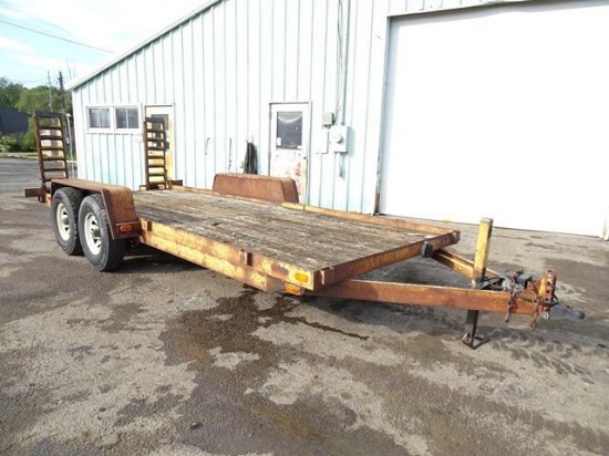 2002 CARMATE Tandem Axle Tag-A-Long Trailer, VIN# 5A3U618D82L002052, equipped with 18' x 80" wooden