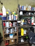 Assorted Paints and Shelves