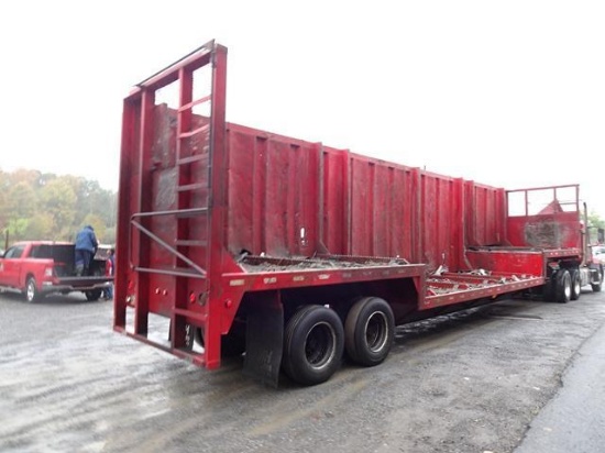 2013 JMH Tandem Axle Double Drop Crushed Car Trailer, VIN# 1J9SS4824D1070105, equipped with 13'